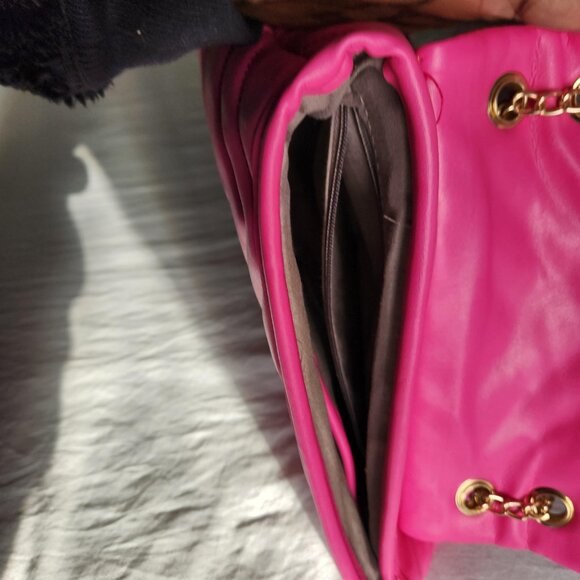 Pink Quilted Crossbody Bag NWOT - Picture 11 of 13